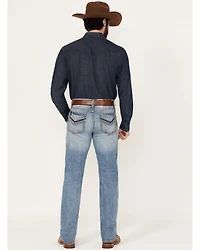 Cody James Men's Fire Water Wash Jackson Slim Straight Stretch Denim Jeans
