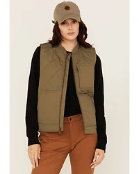 Lucky Brand Workwear Women's Tactical Insulated Canvas Quilted Vest