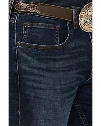 Wrangler 20X Men's Stirrup Dark Wash Slim Bootcut Stretch Denim Jeans - Tall