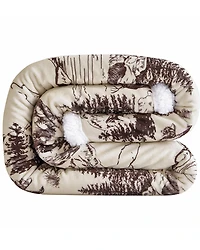 HiEnd Accents White Pine Sherpa Throw