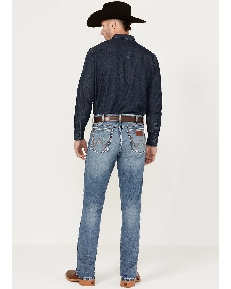 Wrangler Retro Men's Beauford Light Wash Slim Bootcut Stretch Denim Jeans - Tall