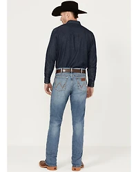 Wrangler Retro Men's Beauford Light Wash Slim Bootcut Stretch Denim Jeans - Tall