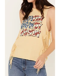 Rock & Roll Denim Women's Howdy Fringe Graphic Tank