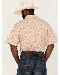 RANK 45® Men's Kickin Southwestern Print Short Sleeve Button-Down Western Shirt