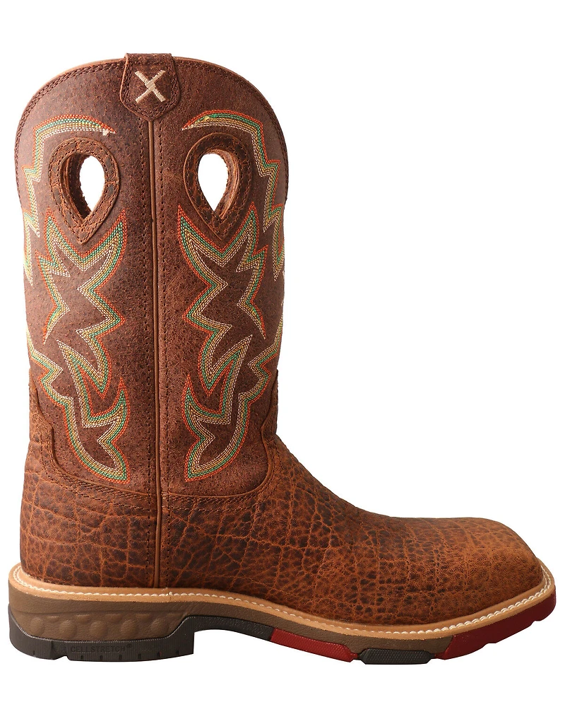 Twisted X Men's Tan Western Work Boots - Composite Toe