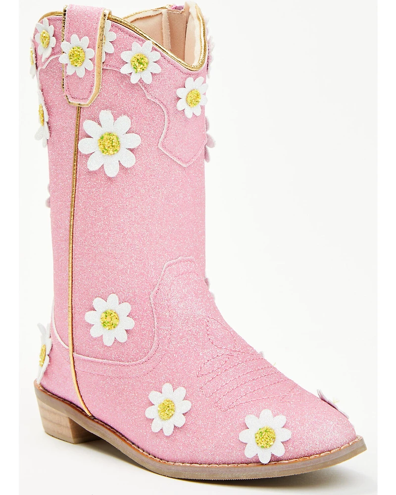 Wild + Rae Toddler Girls' Oopsie Daisies Western Boots - Round Toe