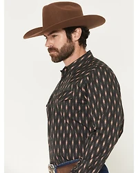Gibson Trading Co Men's Orbitor Geo Print Long Sleeve Snap Western Shirt