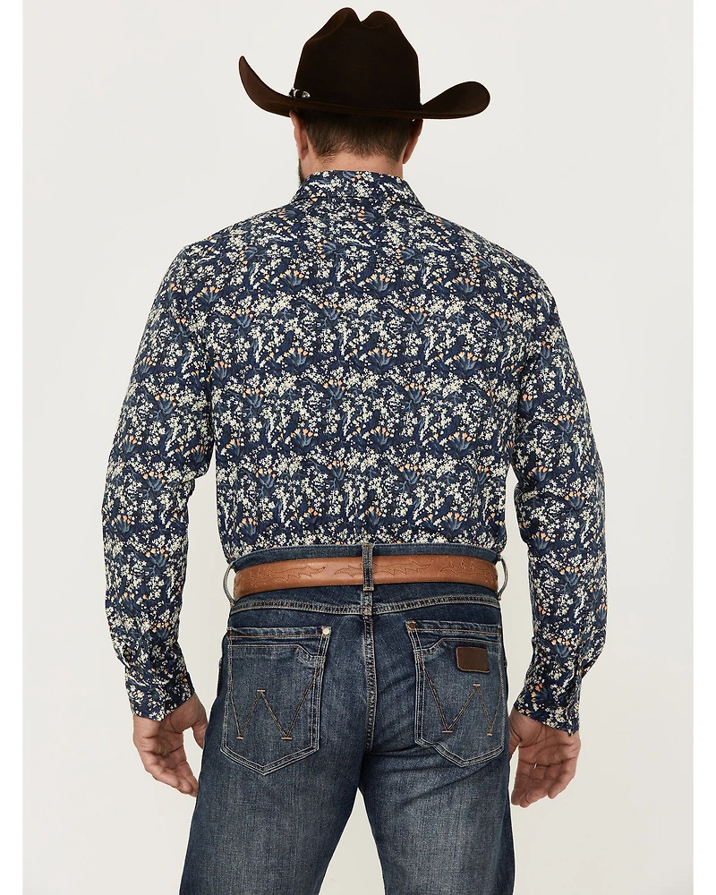 Gibson Trading Co Men's Shin Dig Floral Print Long Sleeve Button-Down Western Shirt
