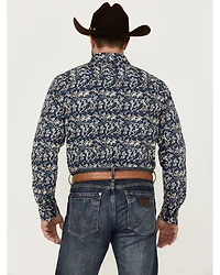 Gibson Trading Co Men's Shin Dig Floral Print Long Sleeve Button-Down Western Shirt