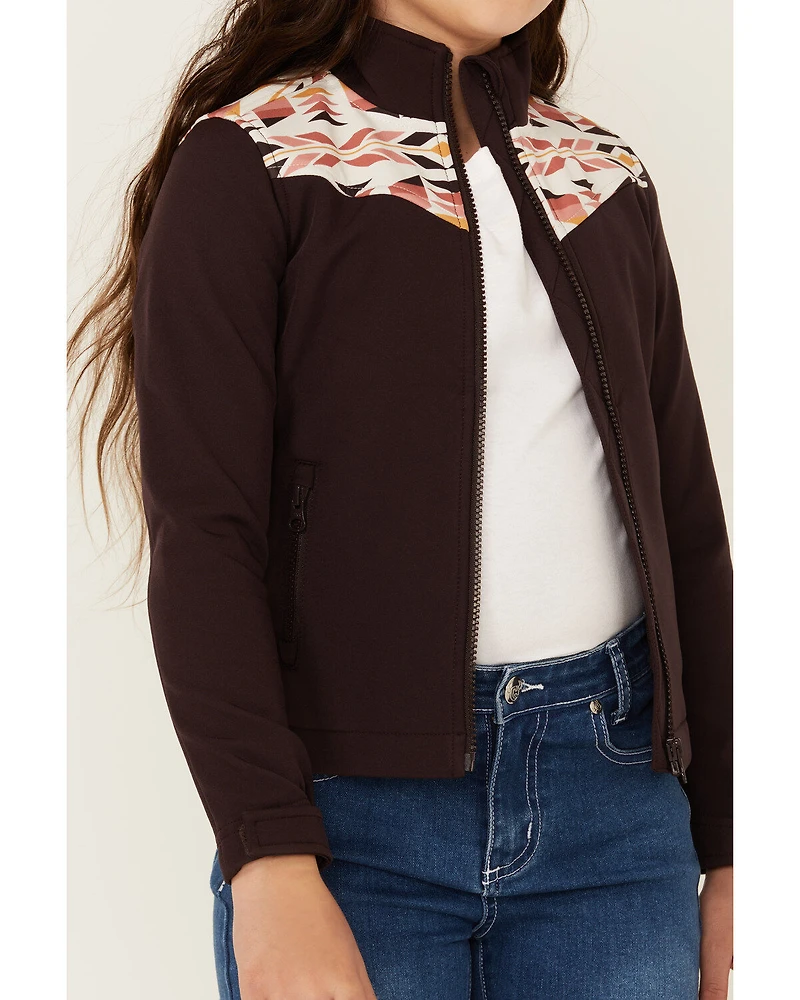 Shyanne Girls' Southwestern Print Softshell Jacket