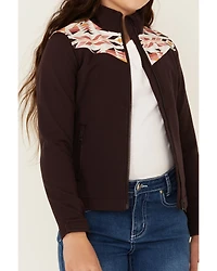 Shyanne Girls' Southwestern Print Softshell Jacket