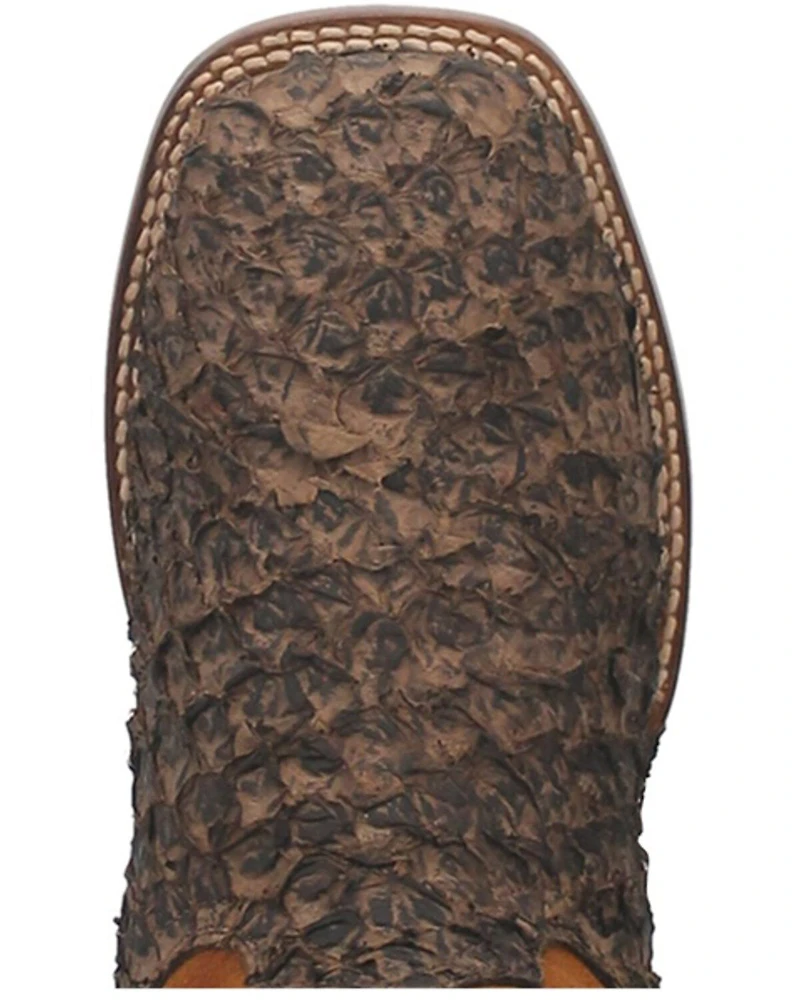 Dan Post Men's Dorsal Exotic Seabass Western Boots - Broad Square Toe
