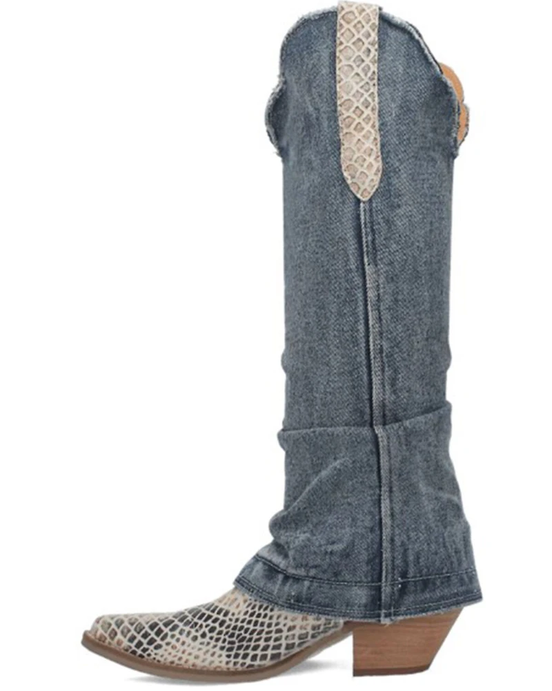 Dingo Women's Shabby Leather Western Boots - Snip Toe