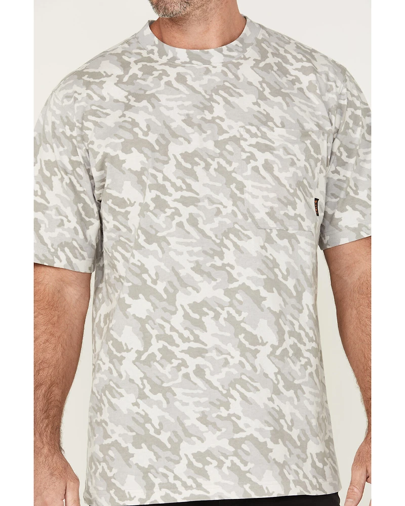 Hawx Men's Forge Camo Print Short Sleeve Work Shirt