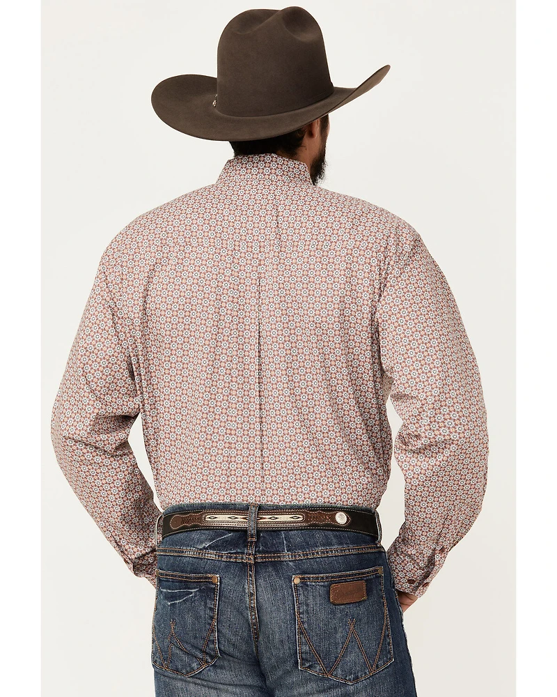 Cinch Men's Geo Print Long Sleeve Button-Down Western Shirt