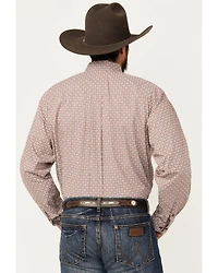 Cinch Men's Geo Print Long Sleeve Button-Down Western Shirt