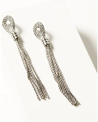 Idyllwind Women's Silver Saylor Court Earrings