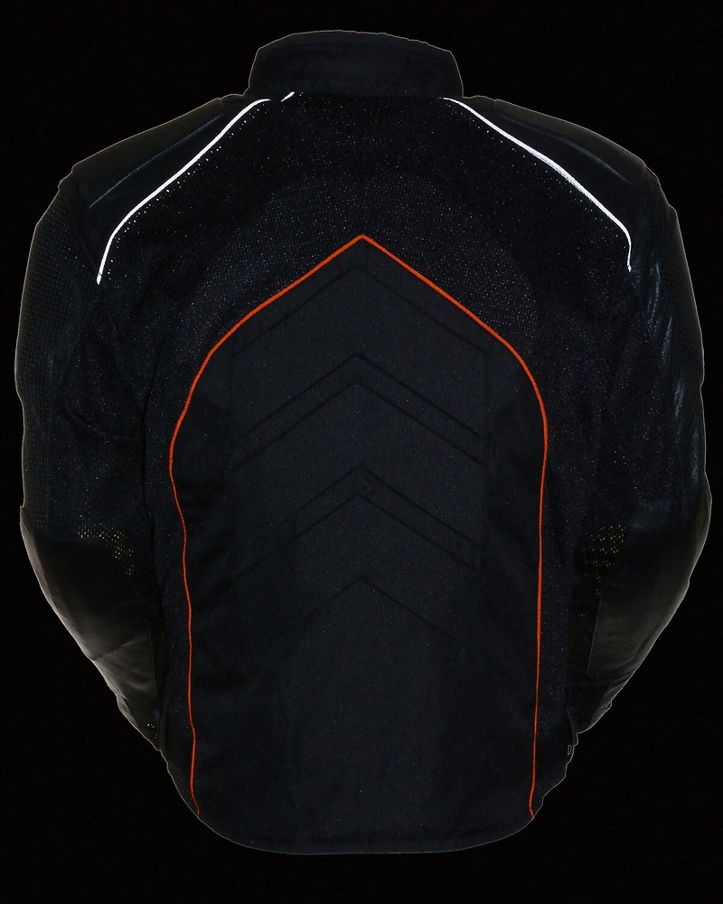 Milwaukee Leather Men's Combo Textile Mesh Racer Jacket