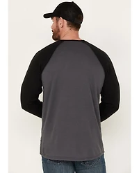 Cody James Men's FR Raglan Long Sleeve Henley Work Shirt