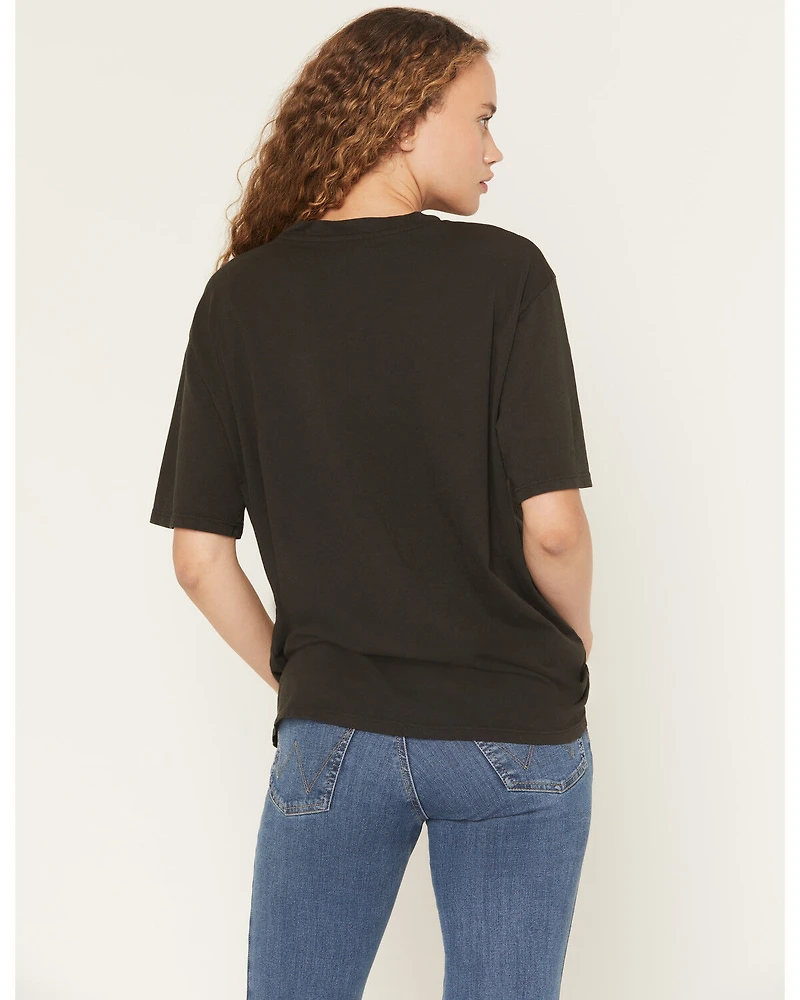 Originality Women's Rooster Short Sleeve Oversized Graphic Tee