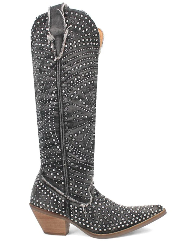 Dingo Women's Honkytonk Studded Tall Western Boots - Snip Toe