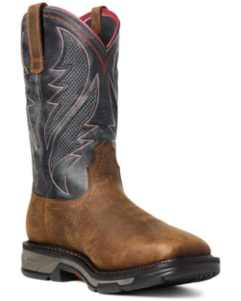 Ariat Men's Rye WorkHog® XT VentTEK Waterproof Western Work Boots - Soft Toe