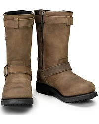 Milwaukee Leather Women's 10" Classic Engineer Motorcycle Boots - Round Toe