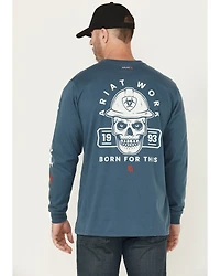 Ariat Men's FR Hard Head Long Sleeve Pocket Work Shirt