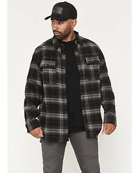 Thorogood Men's Heavyweight Plaid Print Long Sleeve Button-Down Flannel Shirt