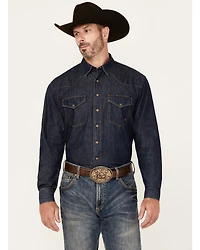 Ariat Men's Classic Denim Long Sleeve Snap Western Shirt - Tall