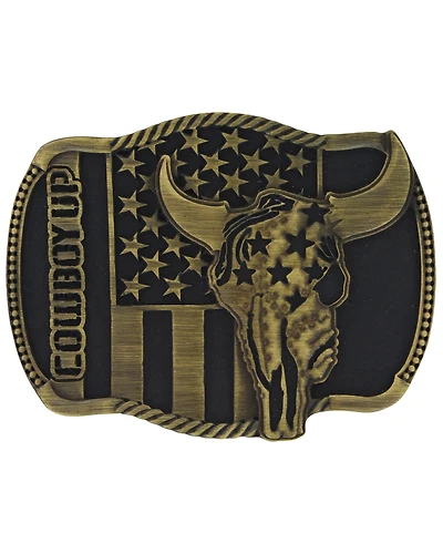 Montana Silversmiths Cowboy Up Strength in Heritage Attitude Buckle