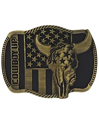 Montana Silversmiths Cowboy Up Strength in Heritage Attitude Buckle