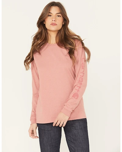 Carhartt Women's Loose Fit Heavyweight Long Sleeve Graphic Work T-Shirt