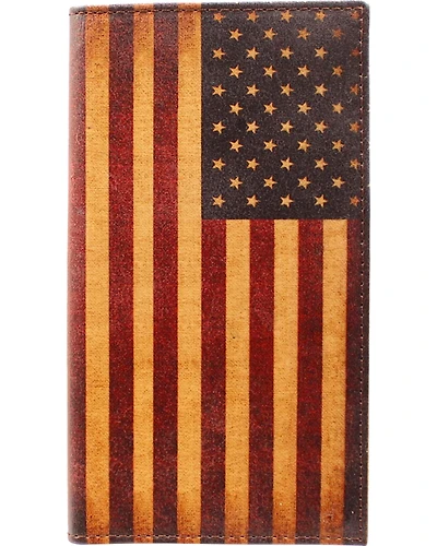 Nocona Men's Vintage American Flag Rodeo Wallet