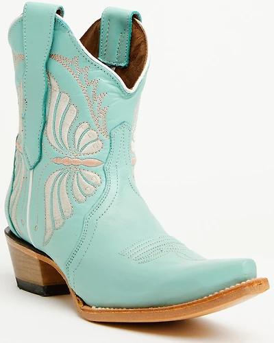 Circle G Women's Butterfly Western Booties - Snip Toe