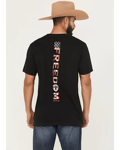 Ariat Men's Freedom Stripe Short Sleeve Graphic T-Shirt