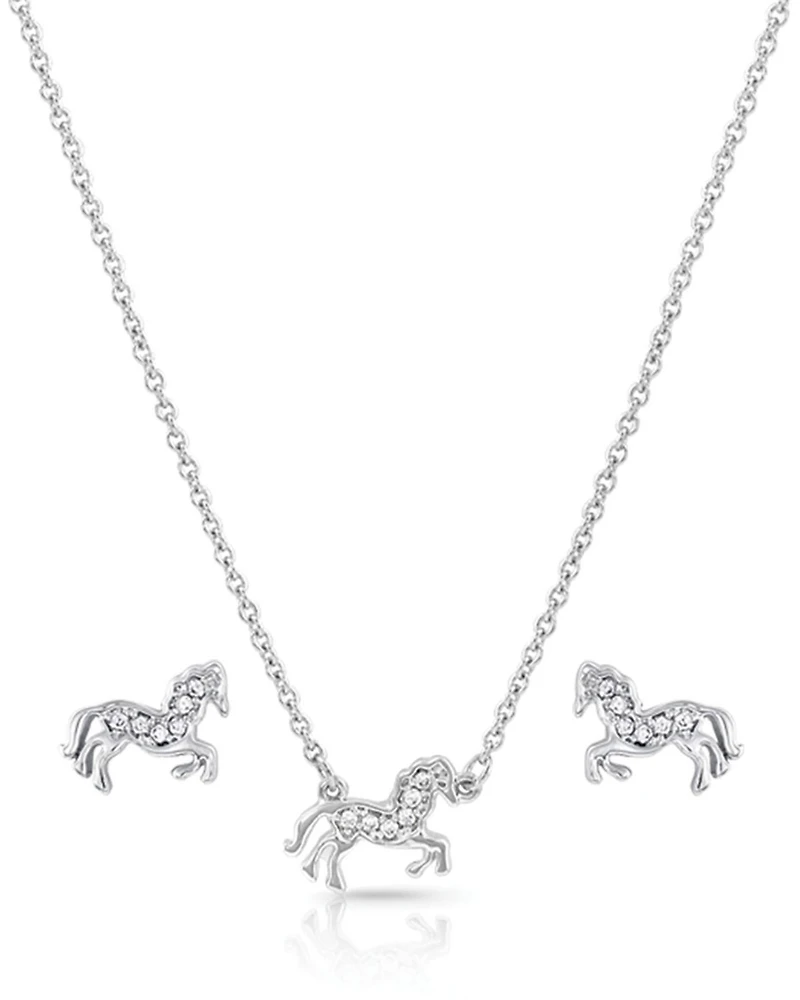 Montana Silversmiths Women's All The Pretty Horses Jewelry Set - 2 Piece