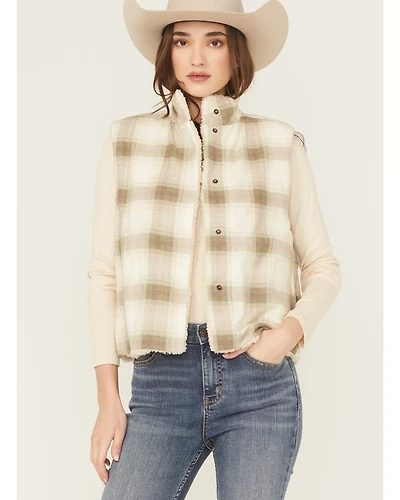 Cleo + Wolf Women's Reversible Sherpa Vest