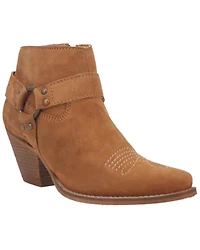 Dingo Women's Buckskin Western Fashion Booties - Snip Toe