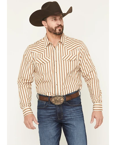 Gibson Trading Co Men's Sand Trap Striped Long Sleeve Snap Western Shirt