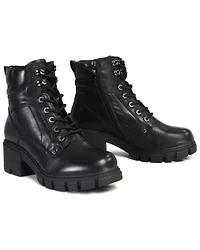 Milwaukee Leather Women's Garter Lace-To-Toe Motorcycle Boots - Round Toe