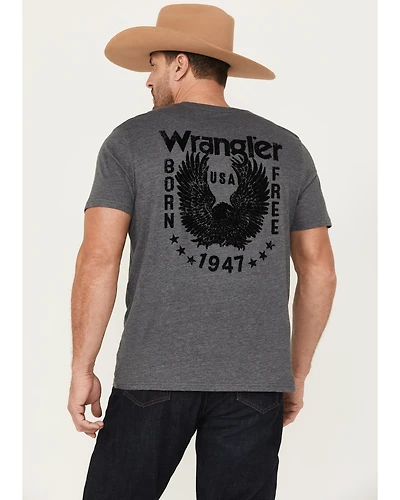 Wrangler Men's Born Free Short Sleeve Graphic T-Shirt