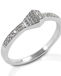 Kelly Herd Women's Pave Horseshoe Nail Ring