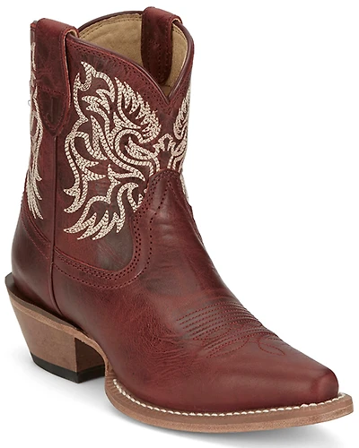 Justin Women's Isabella Western Booties - Snip Toe