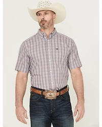 Ariat Men's Roy Plaid Print Short Sleeve Button-Down Western Shirt