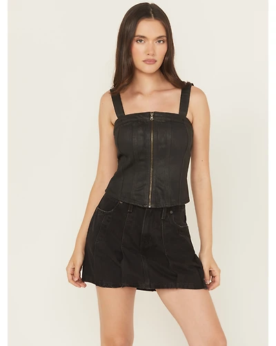 Levi's Women's Sculpted Prize Fight Sleeveless Denim Bustier Top