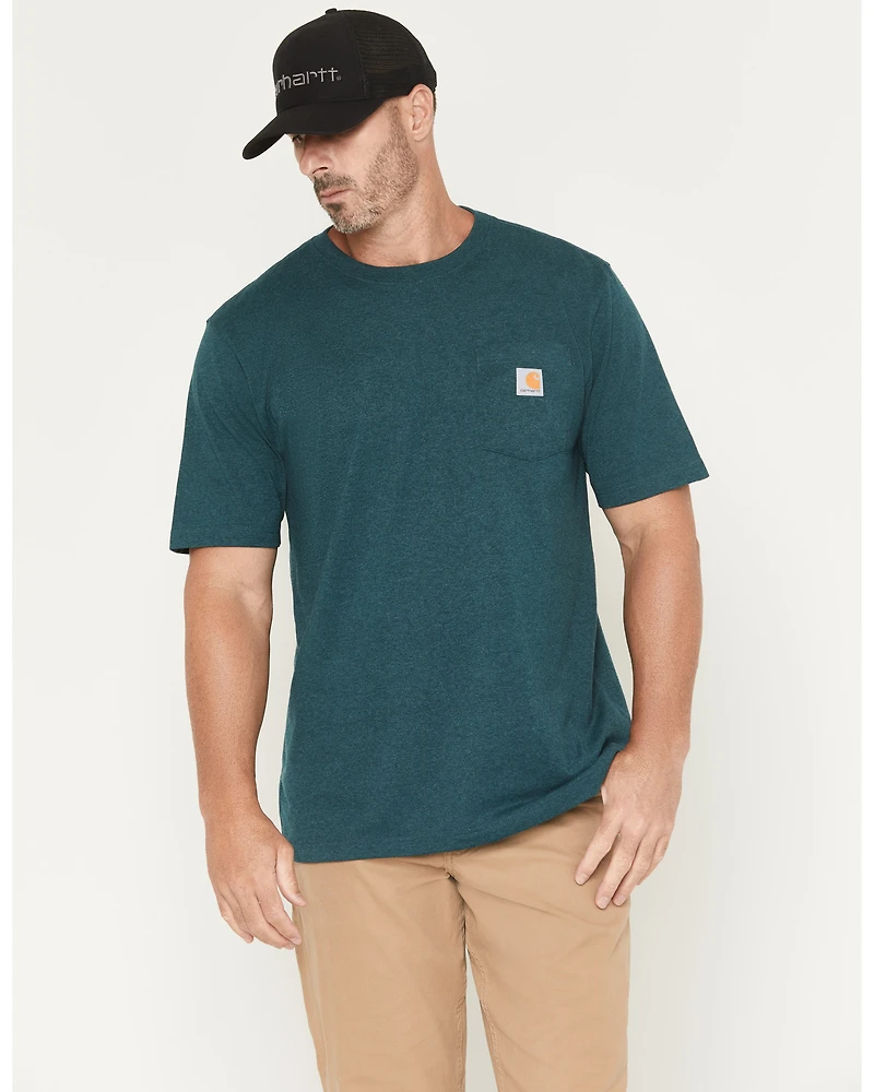 Carhartt Men's Loose Fit Heavyweight Logo Pocket Work T-Shirt