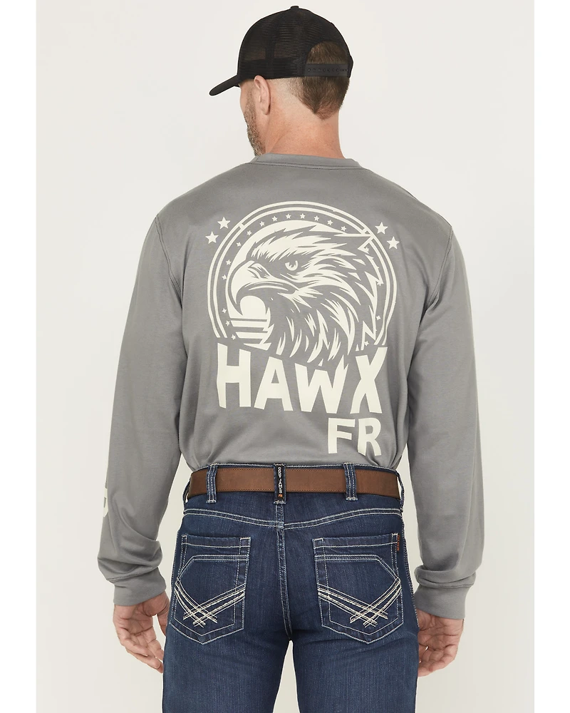 Hawx Men's FR Hawk Long Sleeve Graphic Work Shirt