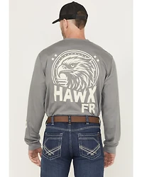 Hawx Men's FR Hawk Long Sleeve Graphic Work Shirt