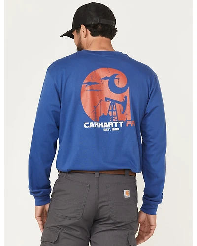 Carhartt Men's FR Force Loose Fit Oil Rig Lightweight Long Sleeve Work Shirt